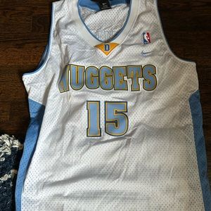 Stitched Carmelo Anthony Nuggets NBA Jersey - white